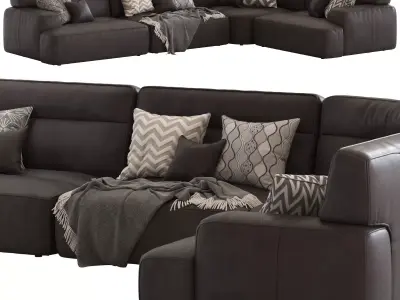 Coco Republic Estancia Leather Alvaro Sofa2 3D model