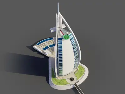Burj al arab - Dubai 3D model