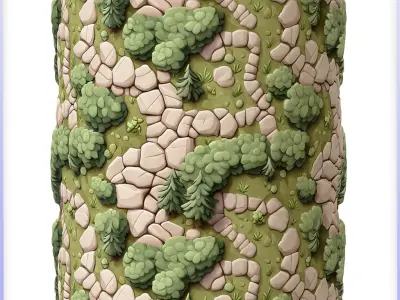 Stylized Ground Seamless Texture Texture 7