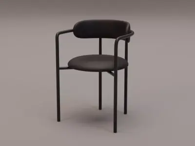 Bar Chair Low-poly 3D model buy