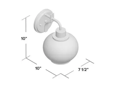 Wiesner Light Dimmable Armed Sconce Free 3D model