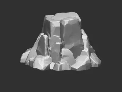 3D Mountain rock Zbrush sculpt 3D model
