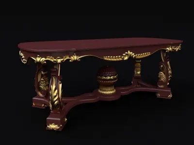 antique cool table 3D model
