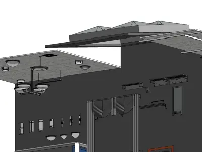 Outdoor Furniture Revit Family Parameter 3D model