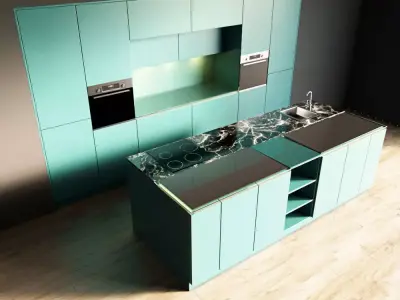 87-Kitchen3 matte 8 3D model