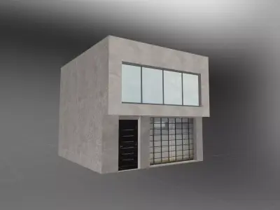 Colombian Style House Low-poly 3D model
