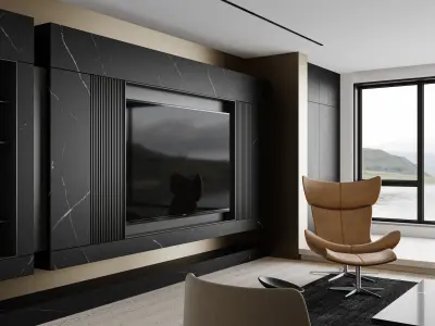 apartment interior scenes      3D model 3