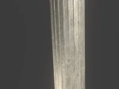 Pillar greek column Free low-poly 3D model