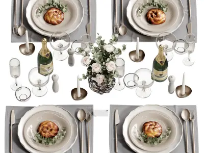 Table Set 13 3D model