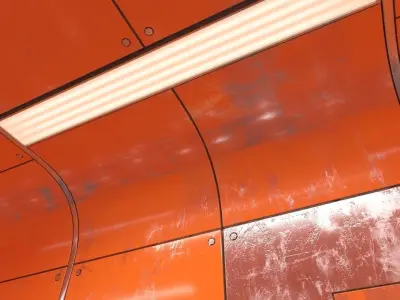 Industrial Corridor 001 3D model