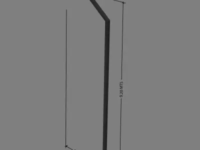 Street Furniture - Outdoor Lighting - Street Lamp I Low-poly 3D model