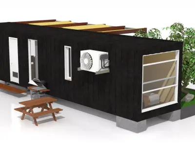Container Chalet 3D model