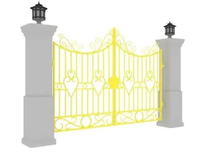 Medieval Gate 3D model