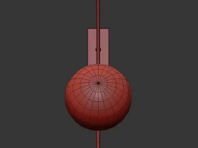 Grote wandlamp 3D model