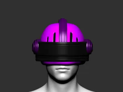 helmet high poly sculpt 3d printable  3D model