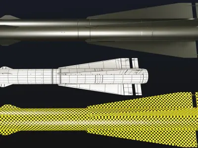 rocket pack - VOL 01 Low-poly 3D model