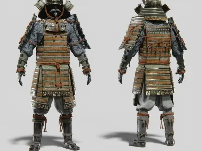  MEDIEVAL Japanese Samurai Rigged 