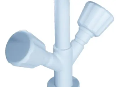 Plastic Mixer Tap Low-poly 3D model