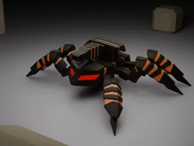 Spiderbot - The Horus Prototype Low-poly 3D model