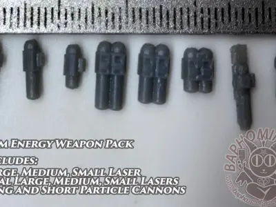 Mech Weapons Pack of 21 3D print model