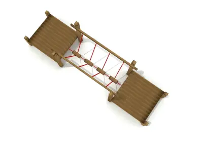 Kids Game Play Equipment 013 Chain Bridge 3D model