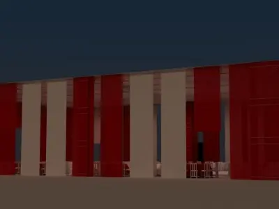Awning for 1000 people for events 3D model