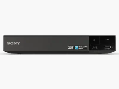 Sony BDP-S5500 blu-ray player Low-poly 3D model