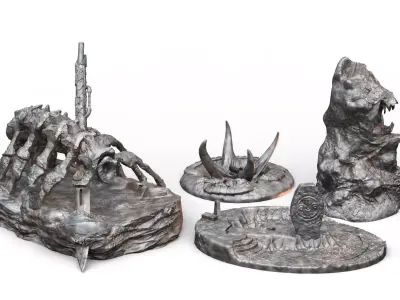 Alien Deset Terrain 3D print model