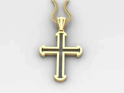Cross Light Gold 4CP018 3DM STL 3D print model