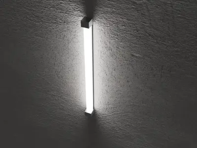 Fluorescent Tube Model Low-poly 3D model