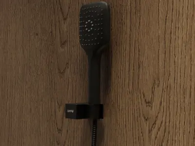 Corner Shower Cabins 05 Low-poly 3D model