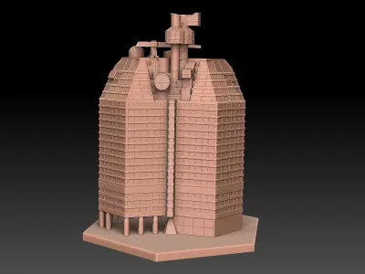 Lilla Bommen Swedish Skyscraper 3D print model