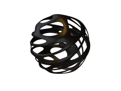 Abstract Sphere Ball v3 003 Low-poly 3D model