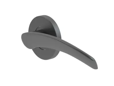 Urfic President Door Handle Matt Black 3D model