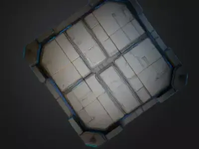 Floor Panel  Low-poly 3D model
