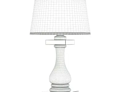 Glass Table Lamp 3D Model 3D model
