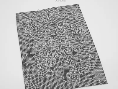 Rug Faded Stripe 3D model