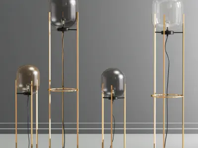 Oda Floor Lamp Set 03 3D model