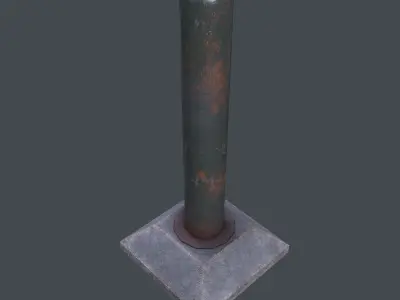 Post Barrier  3D model