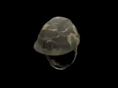 HELMET Low-poly 3D model 8