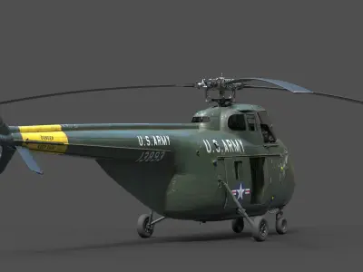  Sikorsky H-19 Chickasaw Helicopter PBR 