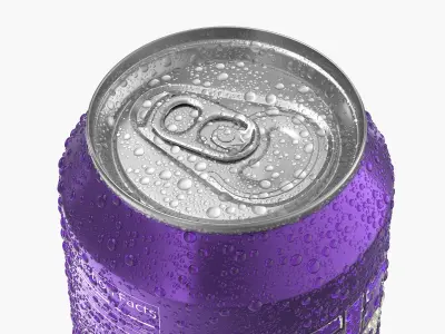  Standard Soda Can With Droplets 250ml V2 