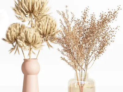 Collaction Plants Bouquet 01 3D model