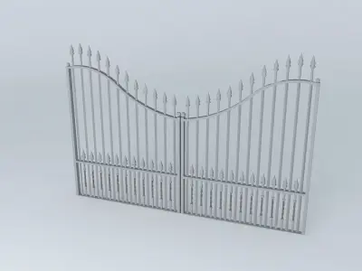 door wrought iron gate Free 3D model