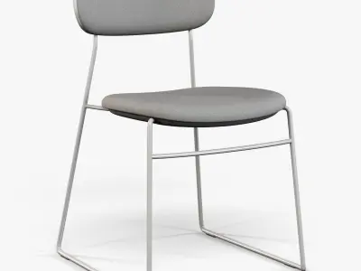 Modus PLC Wire upholstered chair 3D model