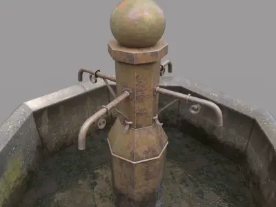  Public Fountain  3D model