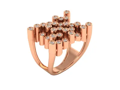   Women Ring Render 3dm STL MTL SLC JCD OBJ FBX Details 3D print model