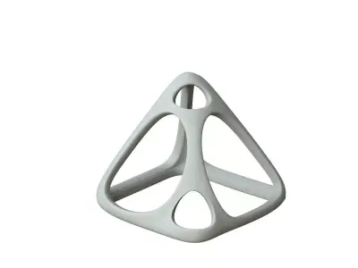 SciFi Cube Object No 57986 Low Poly Shape Low-poly 3D model