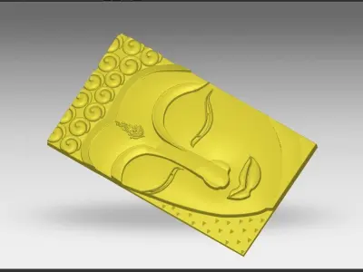 LORD BUDHA FACE 3D model