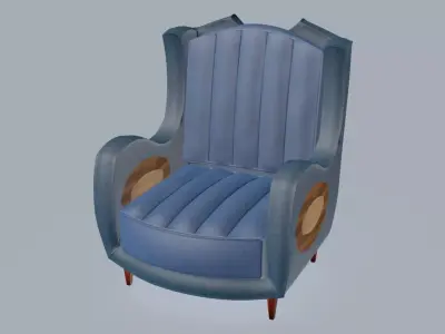 Side eyes armchair 3D model